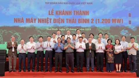 Thủ tướng Phạm Minh Chính dự Lễ khánh thành NMNĐ Thái Bình 2