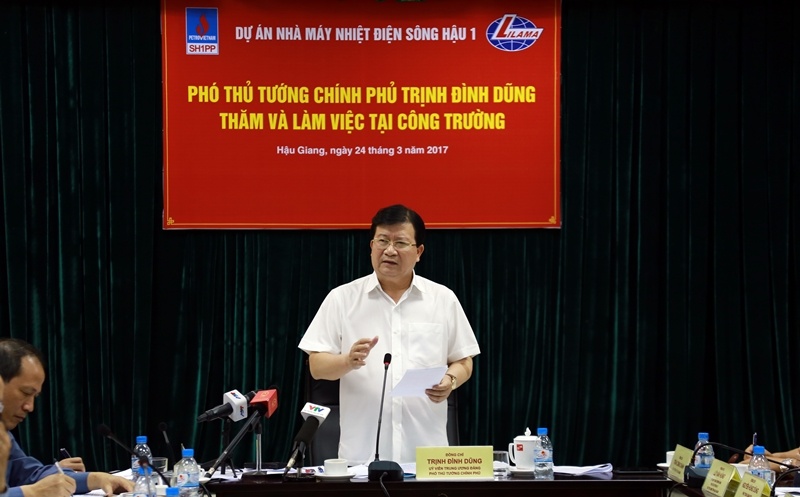 pho thu tuong trinh dinh dung kiem tra tien do du an long phu 1 va song hau 1